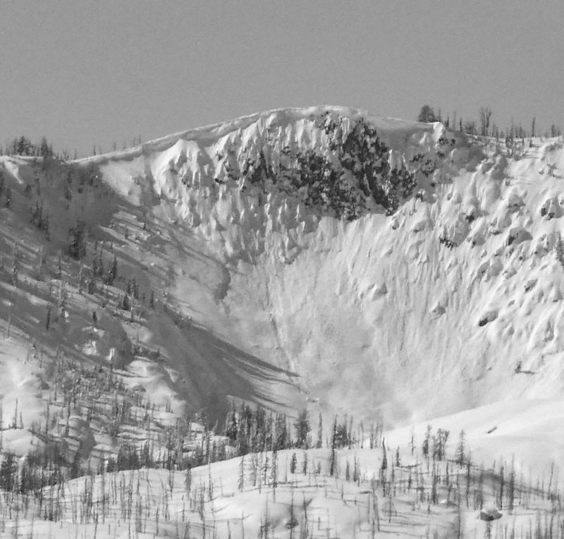 Cornices are quite large in the Banner Summit area. Many along the Copper Mountain ridge line are 15-20' thick. 