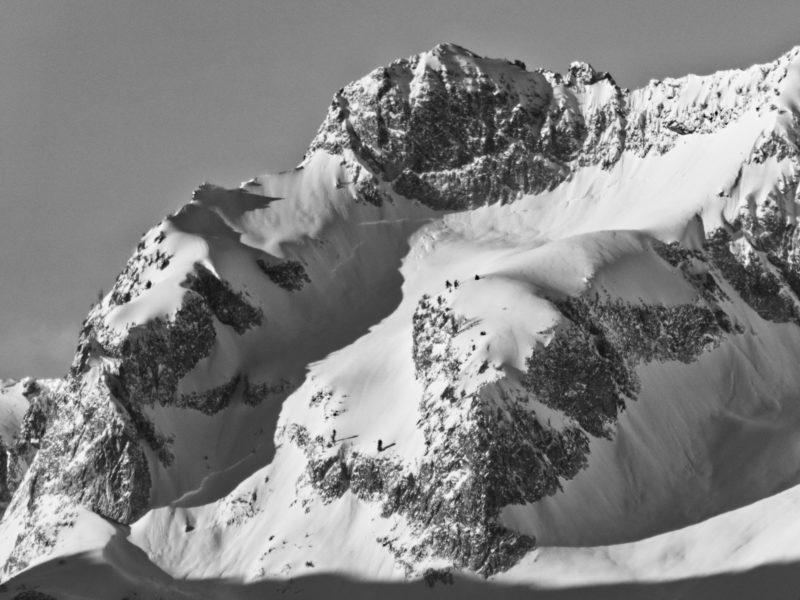 Large avalanche on Merritt Peak in the northern Sawtooths that ran towards the end of the recent storm cycle.