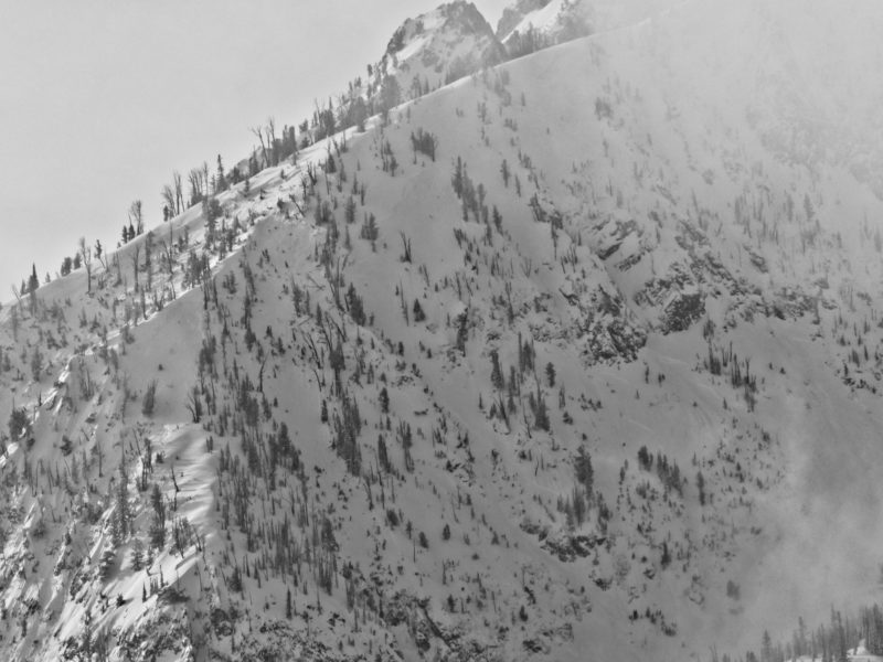 Avalanche is in left side of the photo