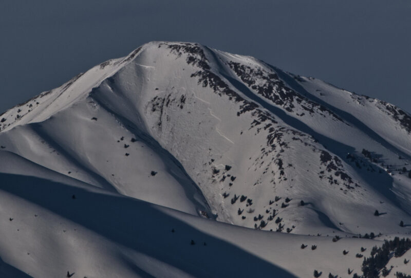 This monster slab avalanche released naturally on the SW face of Grays Peak on Sunday, April 9th. 